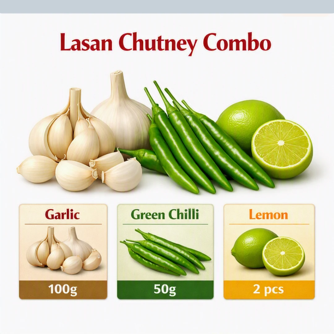 Garlic Chutney Combo - લસણ ચટણી કોમ્બો